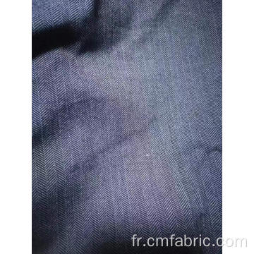 Tissu à chevrons teint en fil à rayons en polyester tissu